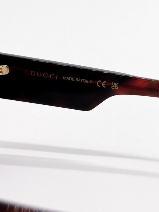 NEW GUCCI SUNGLASSES GG1667SK 003 BLACK/HAVANA SQUARE UNISEX GUCCI EYEWEAR